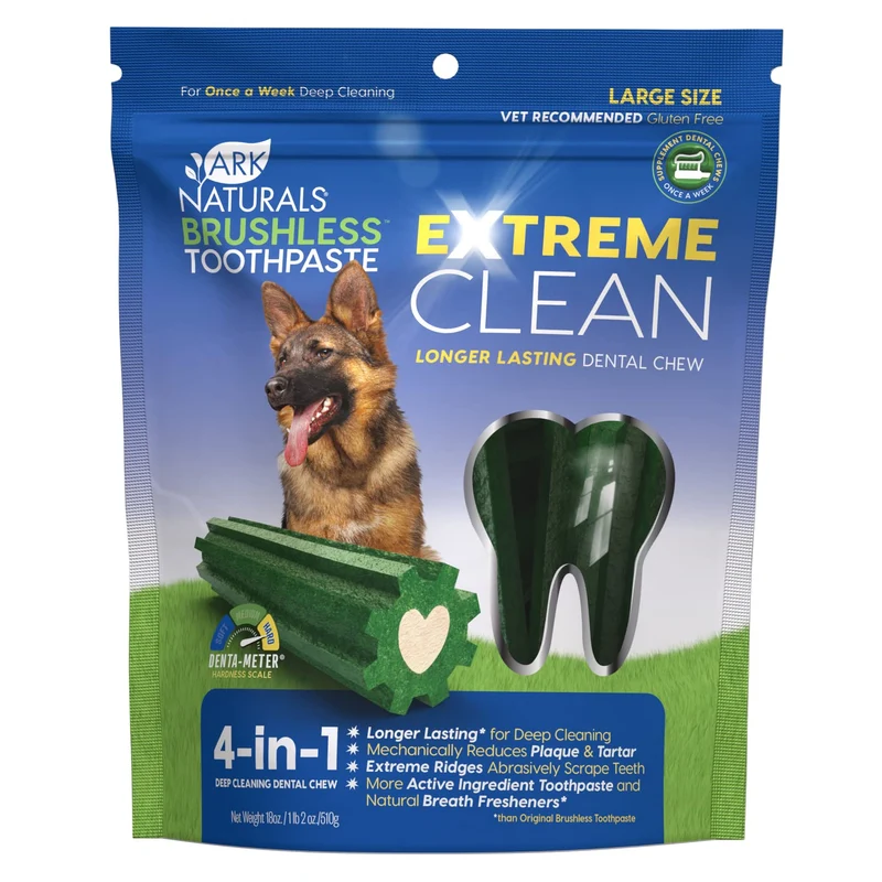 Ark Naturals Extreme Clean: Os dentaire sans brossage pour grandes races, 18 oz