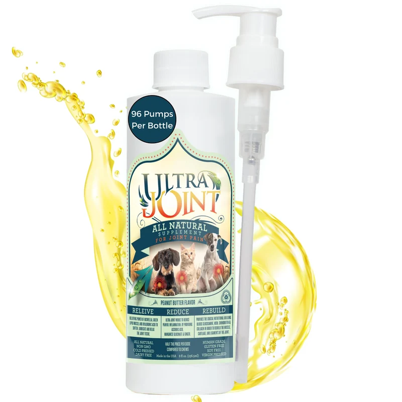 Ultra Joint – Supplément liquide pour articulations chez les chiens avec glucosamine et chondroïtine – Soutien de la mobilité (8 oz)