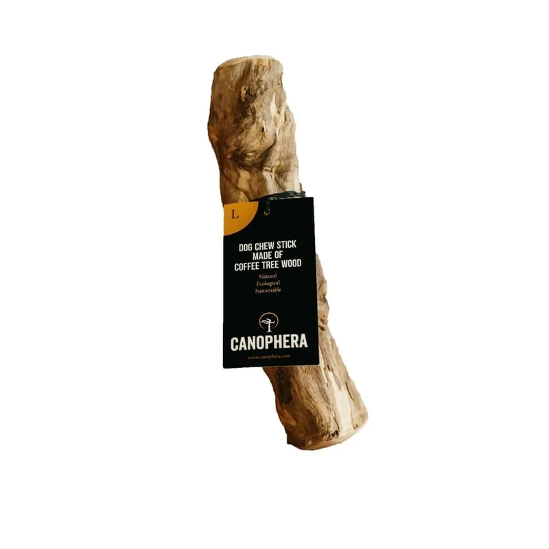 Canophera Bâtons de Mâche en Bois de Café pour Chiens - Taille Large