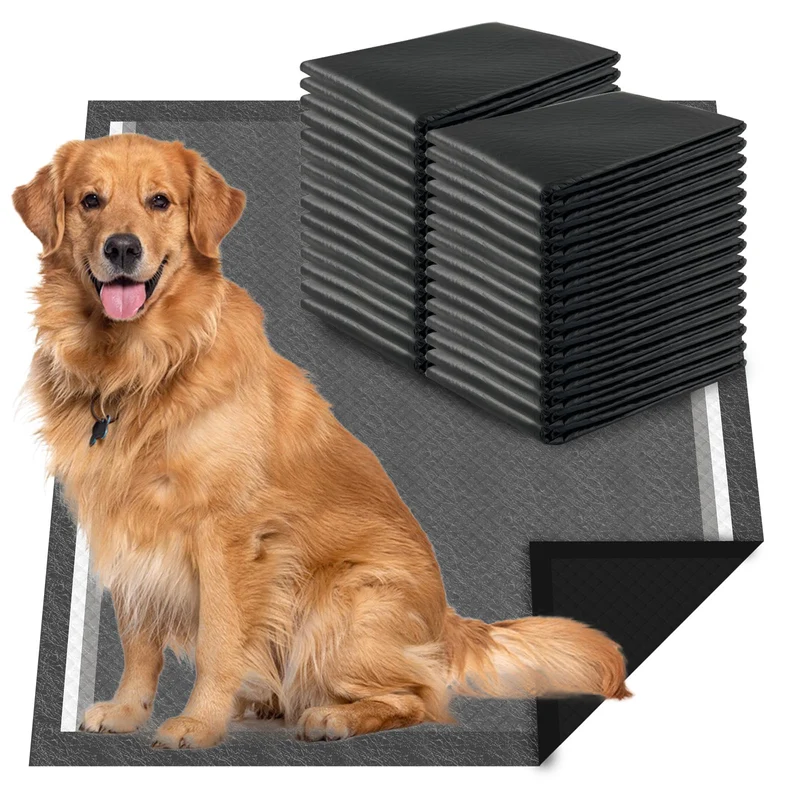 Dogcator Tapis Pipi Extra-Large 28x34 – Pack de 30, Charbon Actif et Absorption Élevée