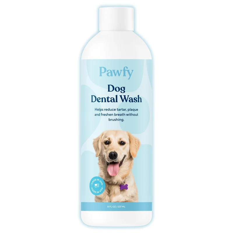 Pawfy – Additif eau dentaire pour chien | Nettoyage dentaire et bain de bouche, haleine plus fraîche et contrôle de la plaque
