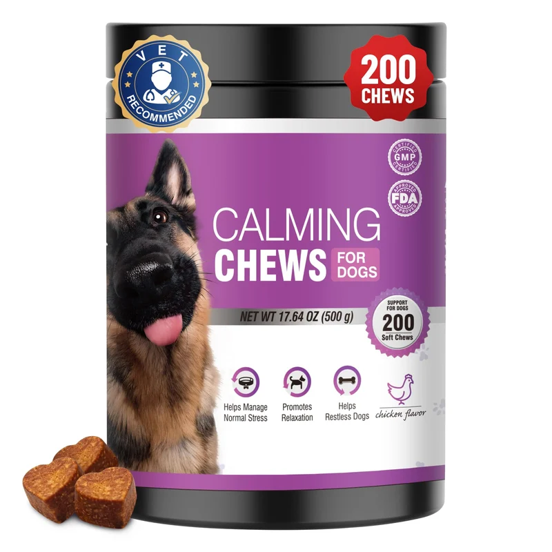 TTLXRL Friandises Calmantes pour Chiens – 200 pièces | Mélatonine et Sommeil