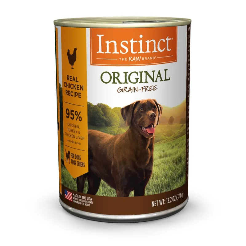 Instinct Original Nourriture Humide pour Chien — Poulet Vrai, Sans Céréales (6 x 374 g)