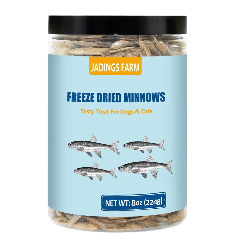 JADINGSFARM Minnows 227 g – Friandises Lyophilisées Naturelles pour Chiens et Chats