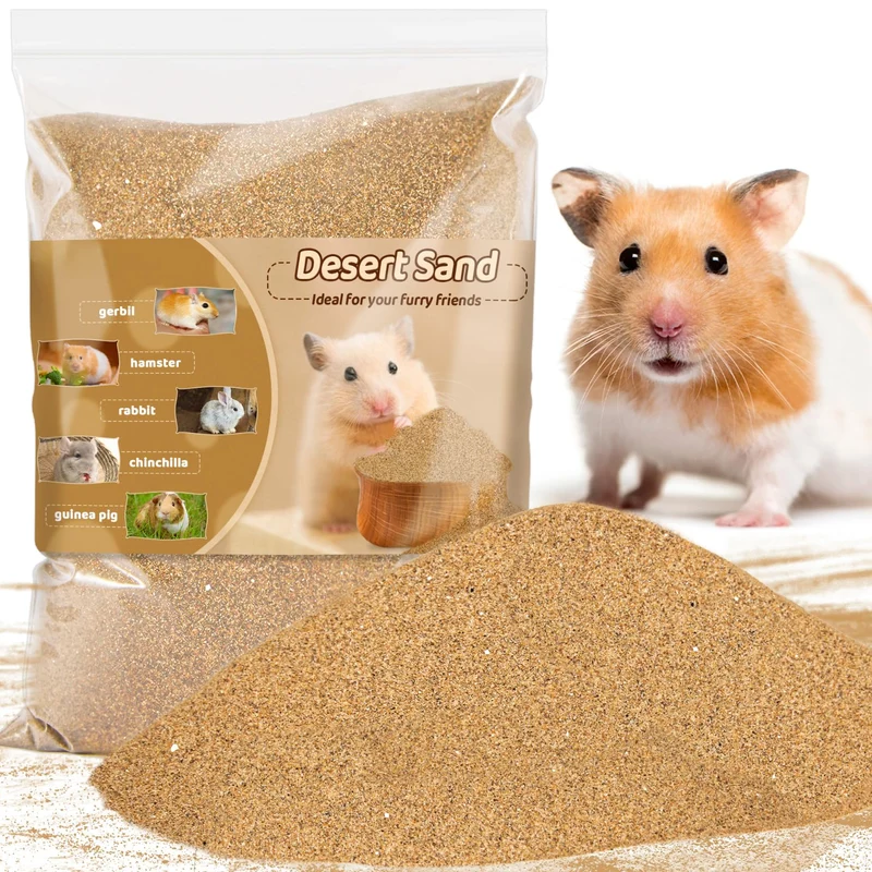 Sukh Sable Désert Naturel 15 oz – Bain de sable pour hamsters, reptiles et petits animaux