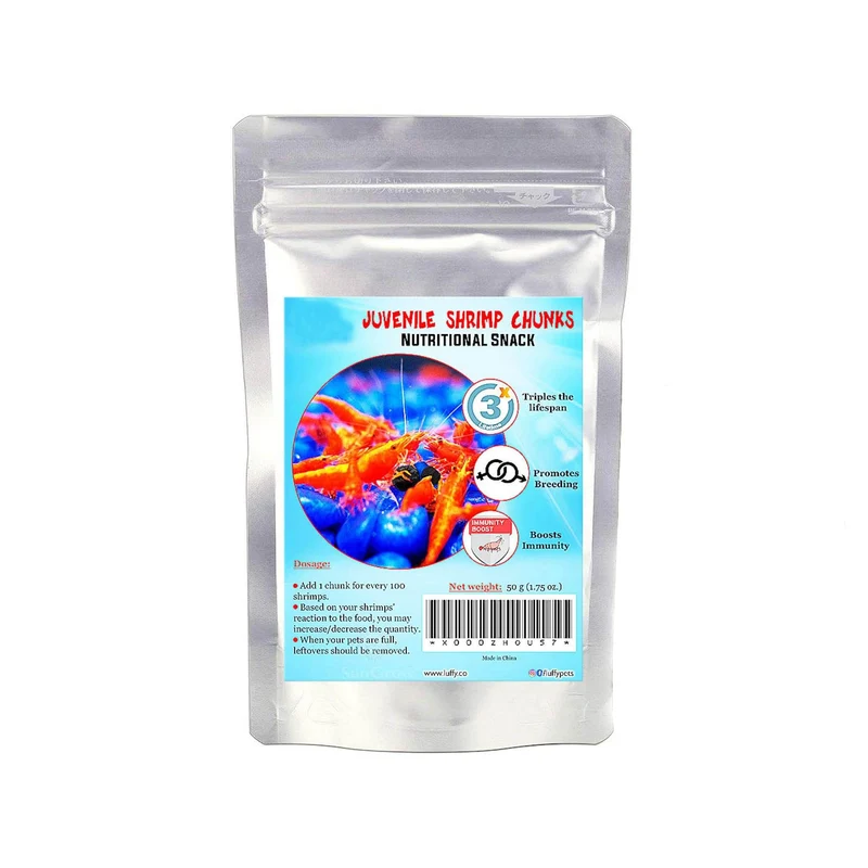 SunGrow Wafers Spiruline pour Crevettes — Nourriture Protéinée pour Crevettes d’Eau Douce et Nano-Tanks