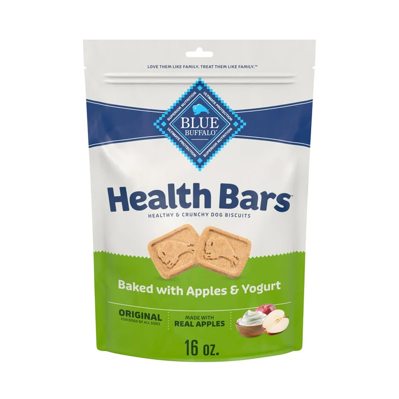 Blue Buffalo Health Bars - Biscuits croustillants pour chien (pommes & yogourt), 454 g