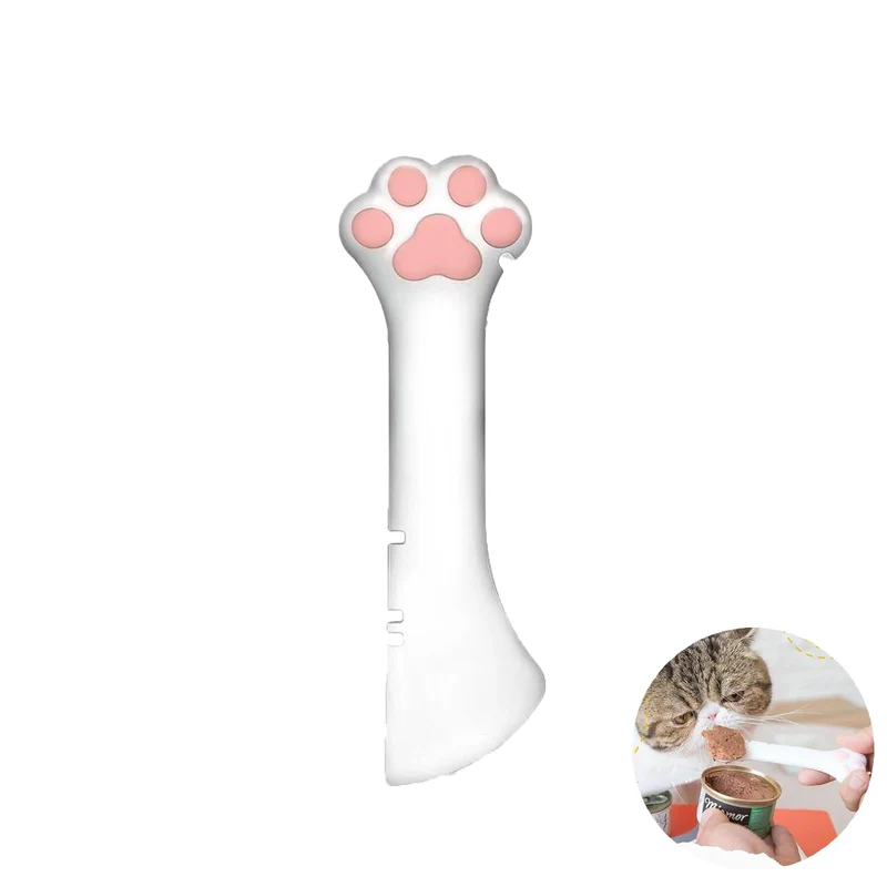 Sheldamy Cuillère en Silicone pour Animaux — Ouverture de Boîte et Mini Spatule