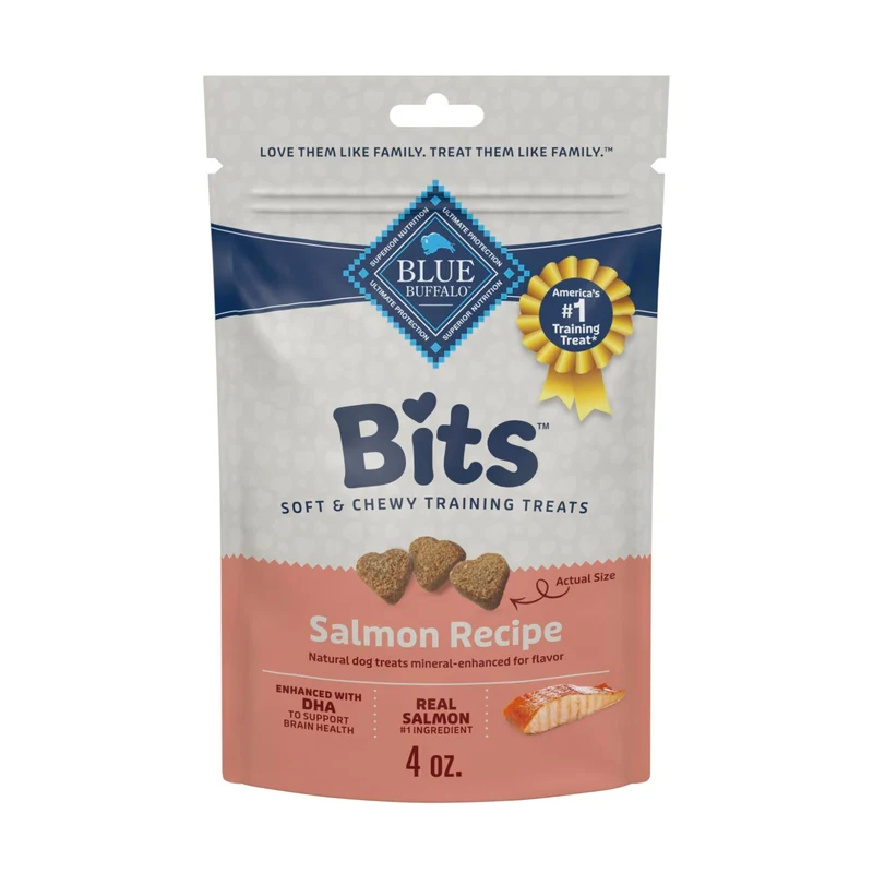 Blue Buffalo Bits Soft-Moist – Friandises d’entraînement au saumon, DHA, 115 g