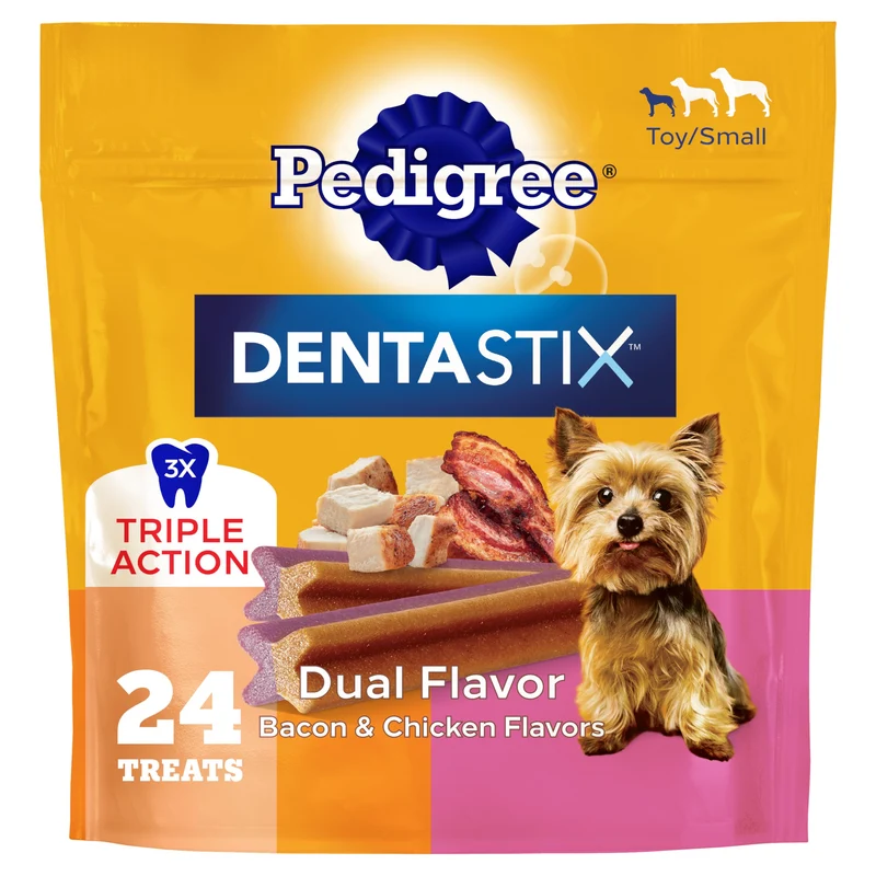 Pedigree Dentastix pour petites races — Saveur poulet, 5 oz (24 friandises)