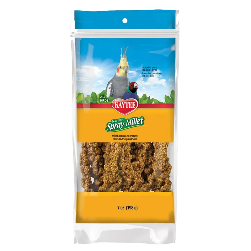 Kaytee Spray Millet Treat pour Oiseaux – Friandise Naturelle en Spray (7 onces)