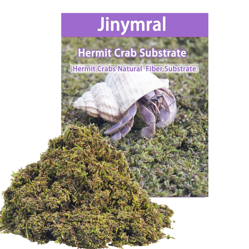Jinymral Substrat pour Crabes Ermites – 3,5 oz Substrat Naturel pour Habitat