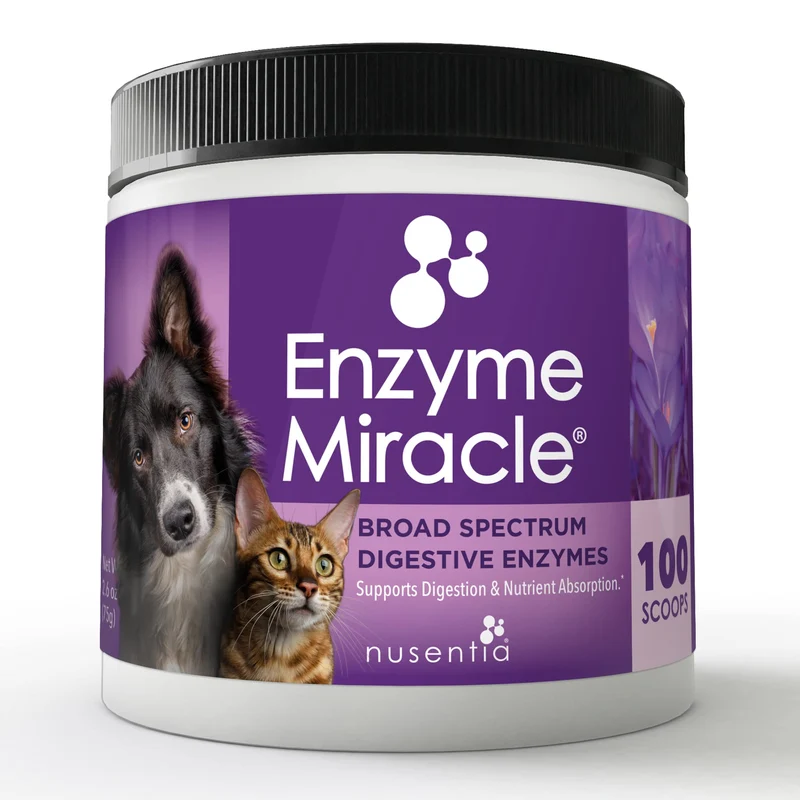 Enzyme Miracle® pour Chats et Chiens – Enzyme Miracle® (100 portions) – Digestion et Poids Santé | NUSENTIA
