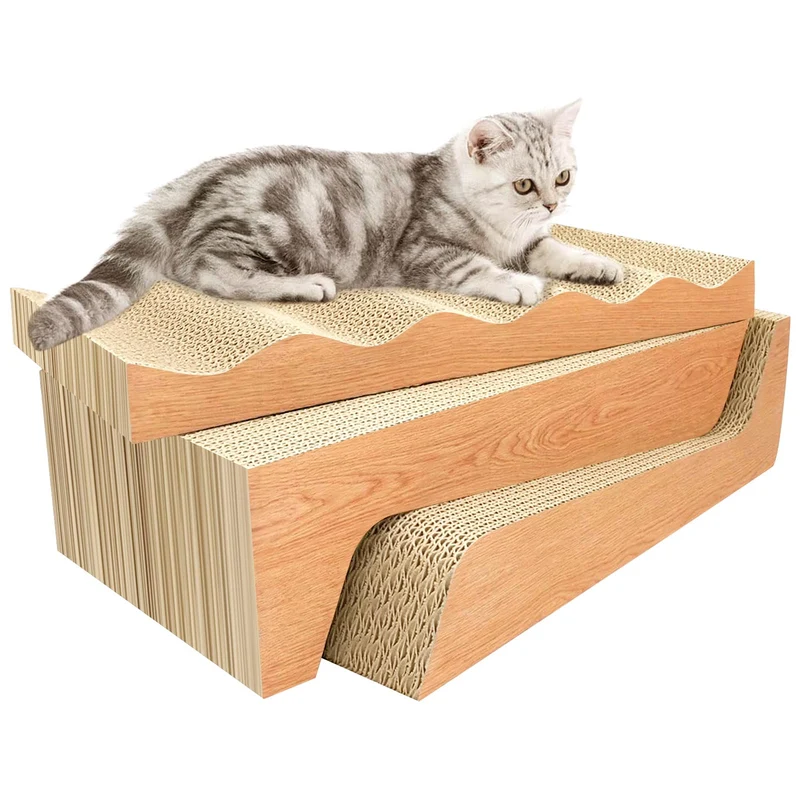 RUMUUKE Tapis-Griffes pour Chats – Lot de 3 Plaques en Carton Corrugé Durables