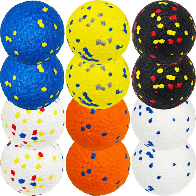Beieverluck 12 Balles Tennis pour Chiens — Indestructibles, parfaites pour le fetch et les jeux aquatiques