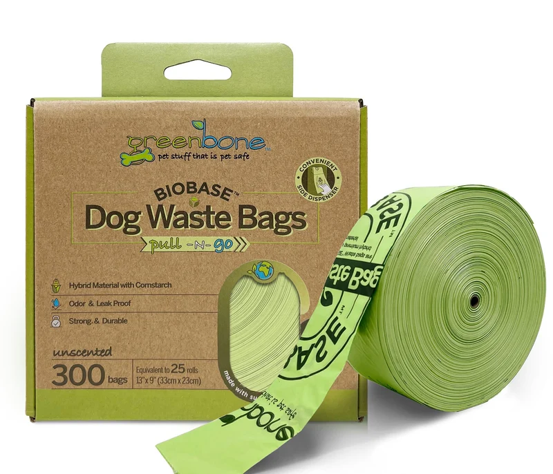 Greenbone BioBase Sacs Poubelle Sans Parfum – Rouleau 300 pour Distributeur