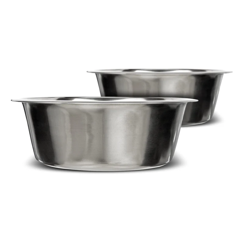 Neater Pet Brands – 2 Bols en Acier Inoxydable 128 oz (16 tasses) pour Chiens Géants