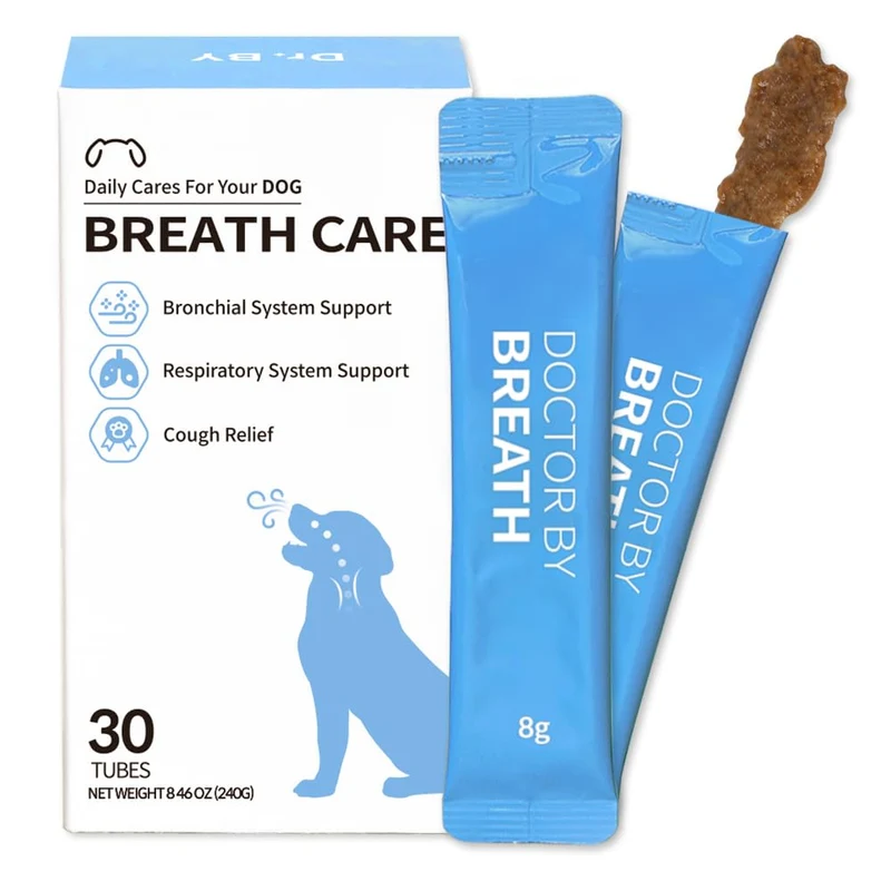 Doctor By Breath – Compléments bronchaires pour chiens – Soutien des voies aériennes (8,5 onces)