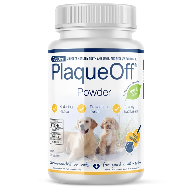 ProDen PlaqueOff Soin Dentaire Naturel pour Chiens et Chats, 60 g
