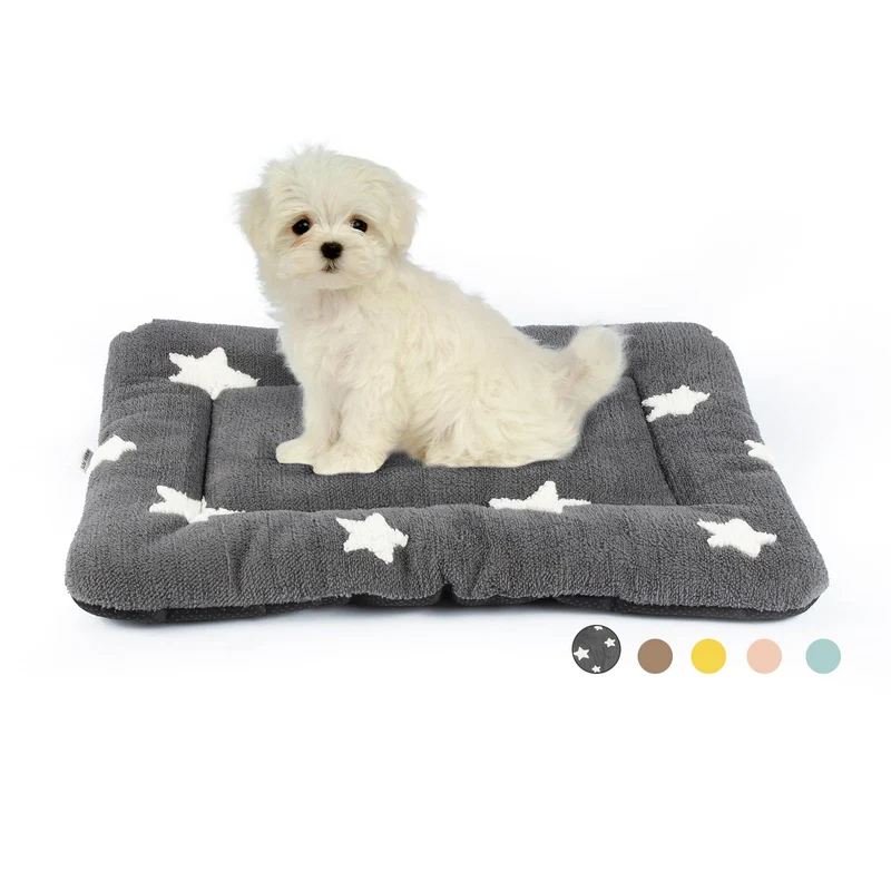 Mora Pets Tapis de Cage pour Petit Chien – Lavable, Antidérapant, Gris