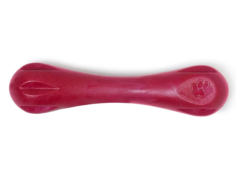 WEST PAW Zogoflex Hurley – Jouet à mâcher flottant pour chiens agressifs, rouge rubis, grand 8,25 po