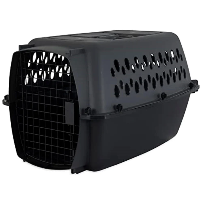 Petmate Pet Porter - Cage de transport chien 24 pouces Gris/Noir (15-20 lb)