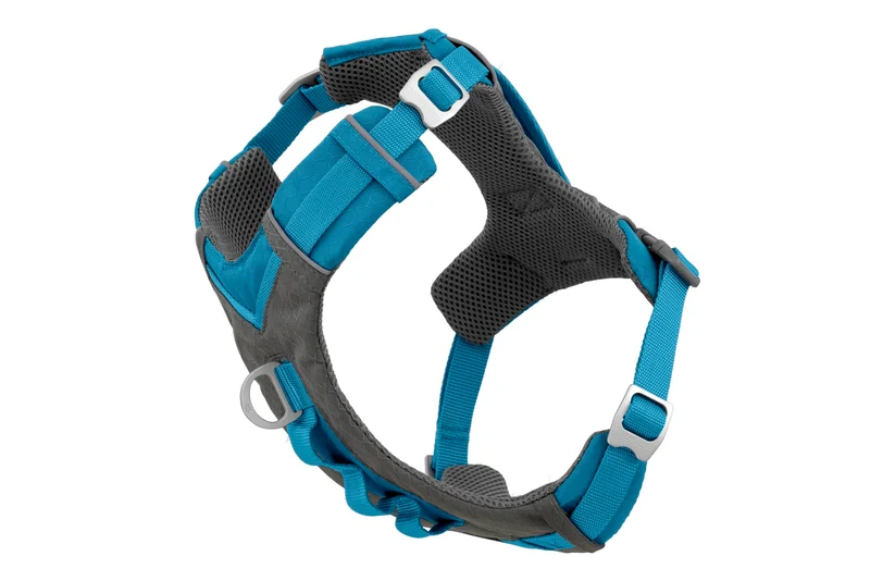 Kurgo Journey Air Harnais Chien – Ajustement Sûr et Léger, Mesh Respirant, Poignée Arrière – Bleu côtier – Petite