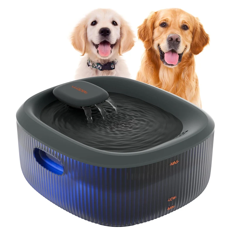 Fontaine d'eau WOPET pour grands chiens et chats — 6L, filtration multiple, pompe silencieuse