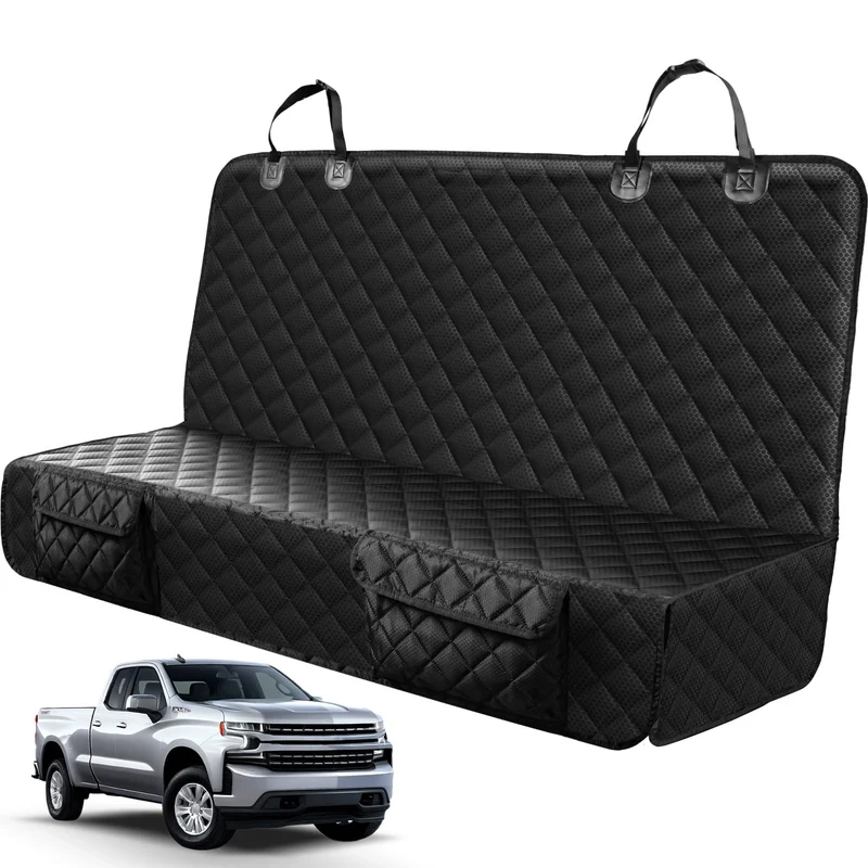 PETICON Housse de siege arriere pour camion — Ford F-150, Ram 1500 et Silverado 1500, impermeable et antiderapante
