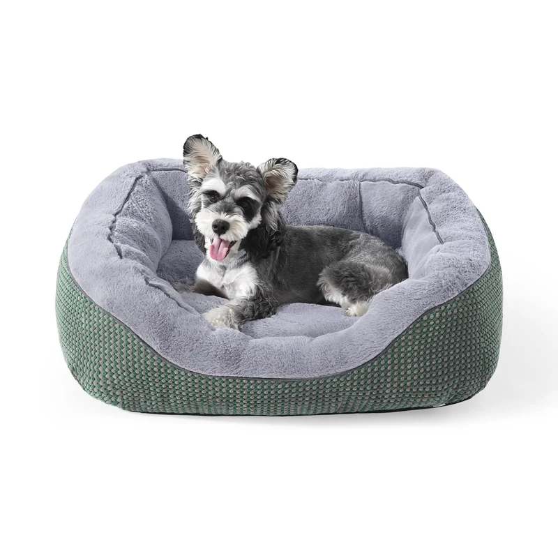 INVENHO Petit Lit Chien Orthopédique – Lavable, Anti-Dérapant