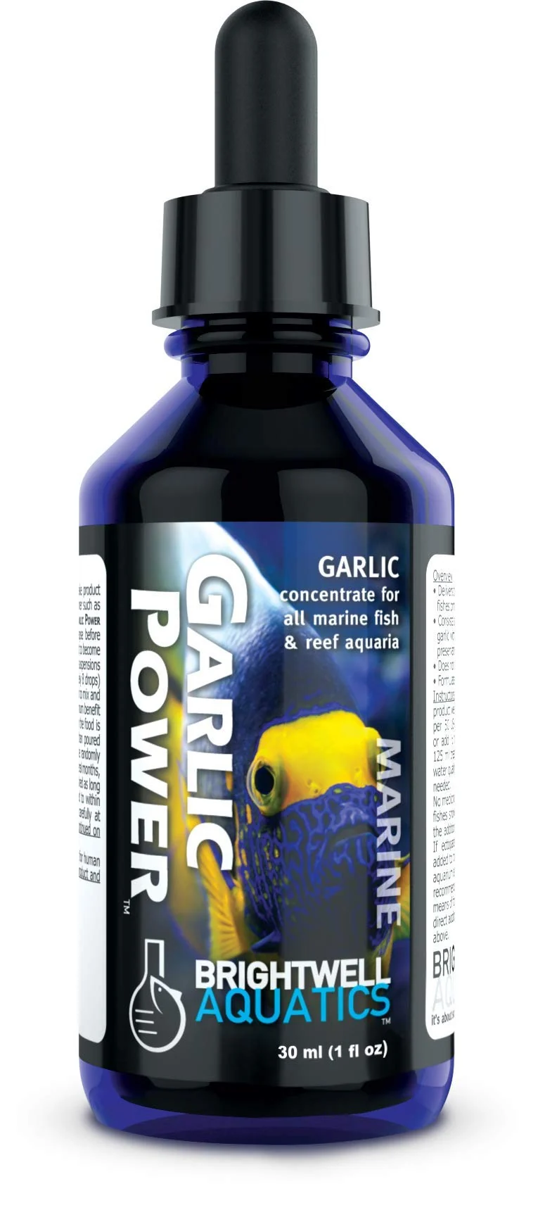 Brightwell Aquatics GarlicPower : Extrait d’ail pour nourriture d’aquarium – Stimule l’appétit et la nutrition (Marine & Reef, 30 ml)
