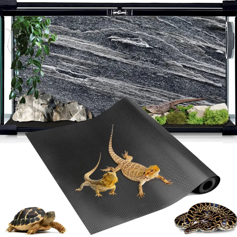 Hoplaep Tapis Terrarium 120 Galons – Antidérapant et Facile à Nettoyer (144 po × 24 po)
