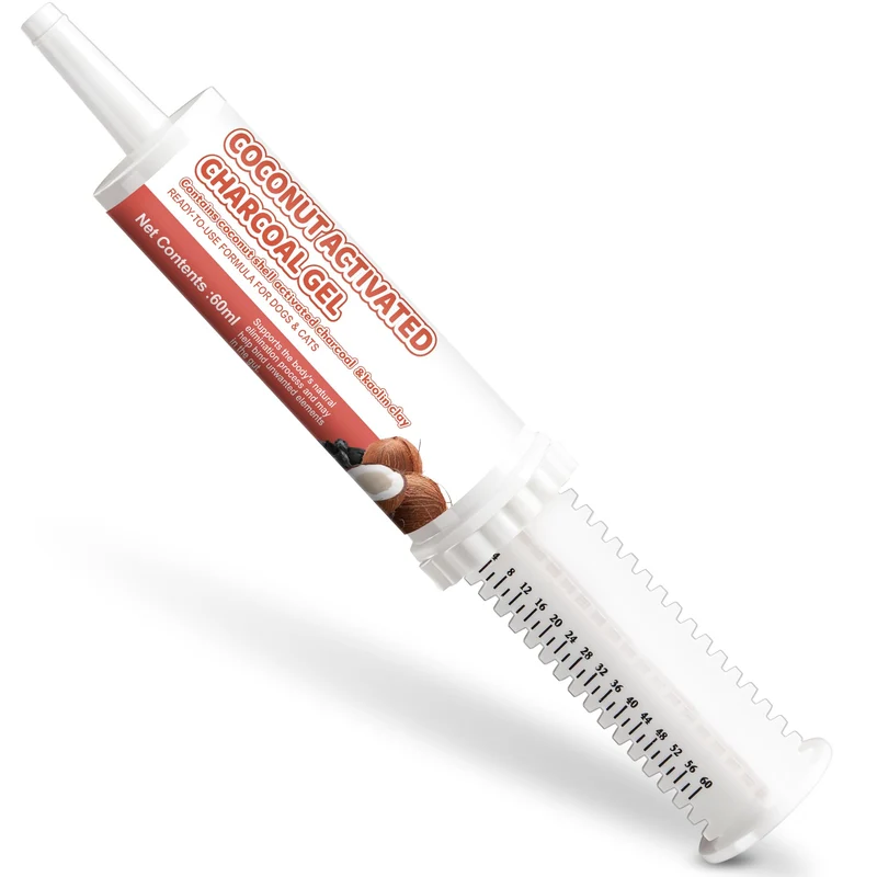 Trihood Pâte Charbon Actif pour Chiens et Chats (60 ml) – Soin Buccal Quotidien et Soutien Digestif