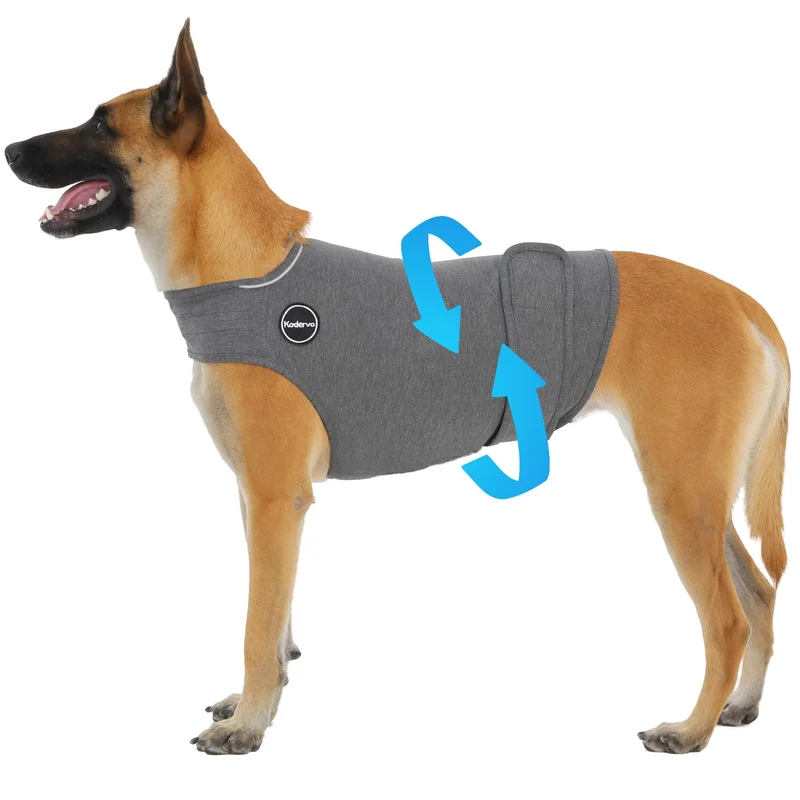 Kodervo Veste Anti-Anxiété pour Chien — Veste Calme et Douce pour Orages, Feux d'Artifice et Séparation