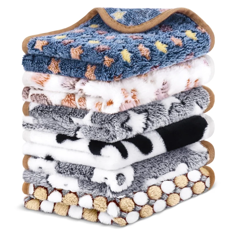 Eilyliafe — 6 Draps pour Petits Animaux (14 x 28 po) Couvertures Cage Absorbantes et Réutilisables