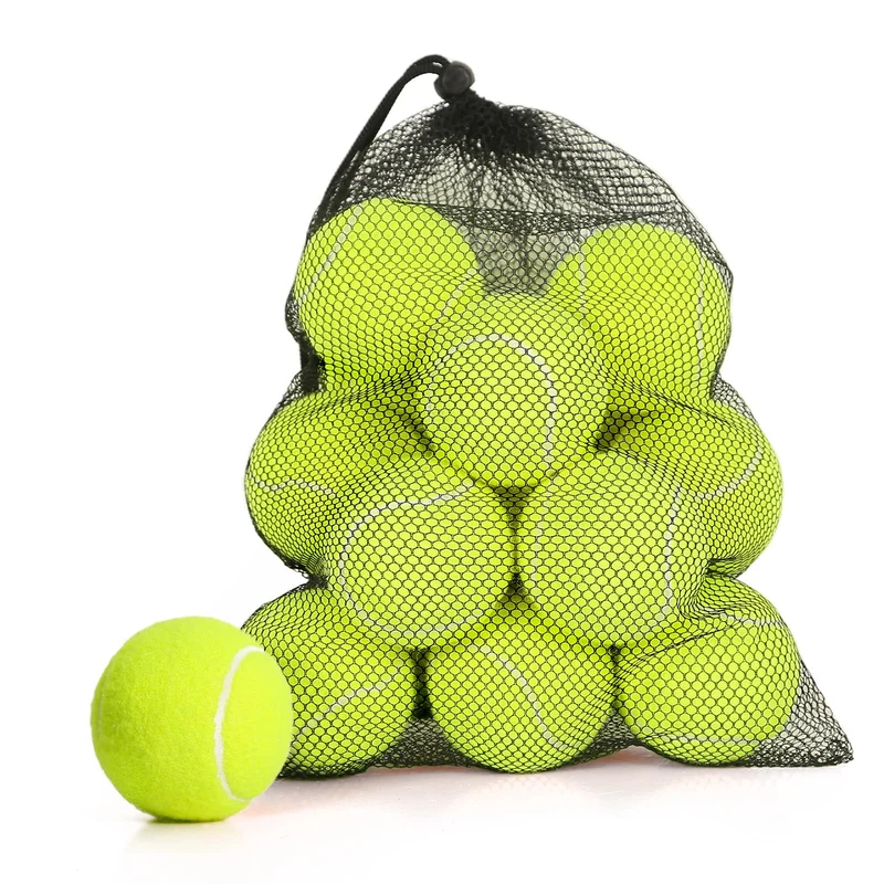 MRYCZ FYRHD – Lot de 24 balles de tennis avec sac filet, entraînement et jeux polyvalents