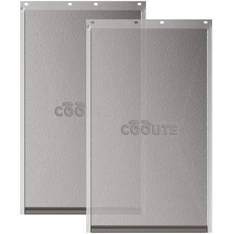 COOUTE – 2 Pack Rabat de Porte pour Animaux à Fermeture Magnétique – Compatible PetSafe PAC11-11038 (8 1/4 po x 12 3/4 po)