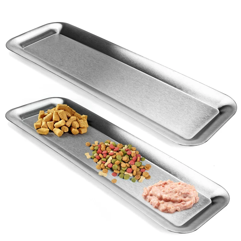 Meowgod Bol Chat Extra Large – Pack de 2, Anti-Fatigue des Moustaches, Anti-Dérapant, Inox SUS304