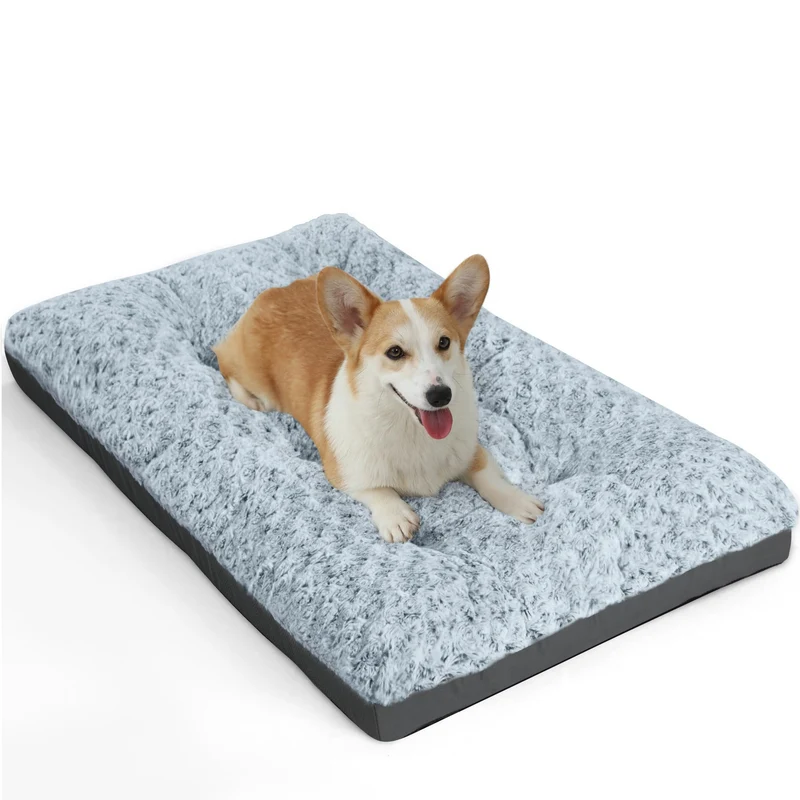 POCBLUE Tapis Deluxe Lavable pour Chiens – 29x19 pouces Gris, jusqu'à 40 lb
