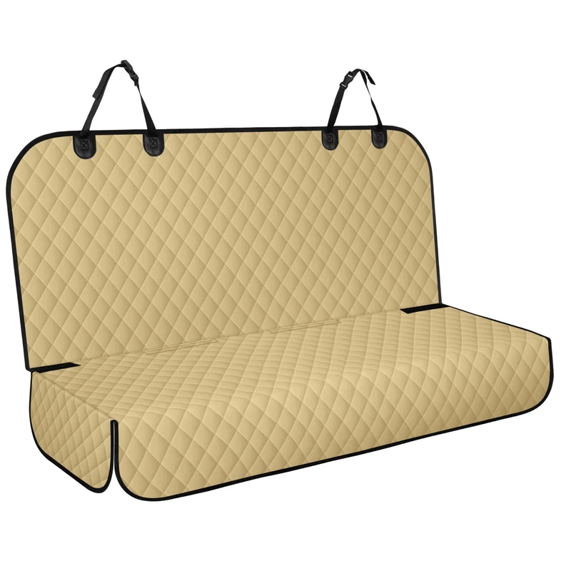 NECKORY Housse de Banquette Arrière pour Chiens — Étanche et Anti-Dérapante, Protection de Siège Auto, Taille Universelle, L-Kaki et Noir