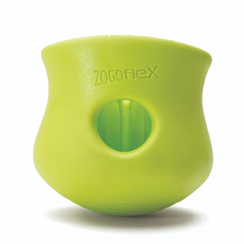 West Paw Zogoflex Toppl – Puzzle interactif pour chien (Grand, Granny Smith Green) | Stimulation mentale