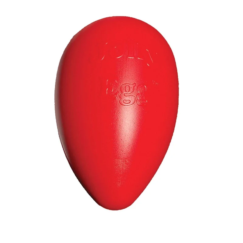 Jolly Pets Jolly Egg — Jouet Chien Rouge 12 Pouces, Grand et Flottant