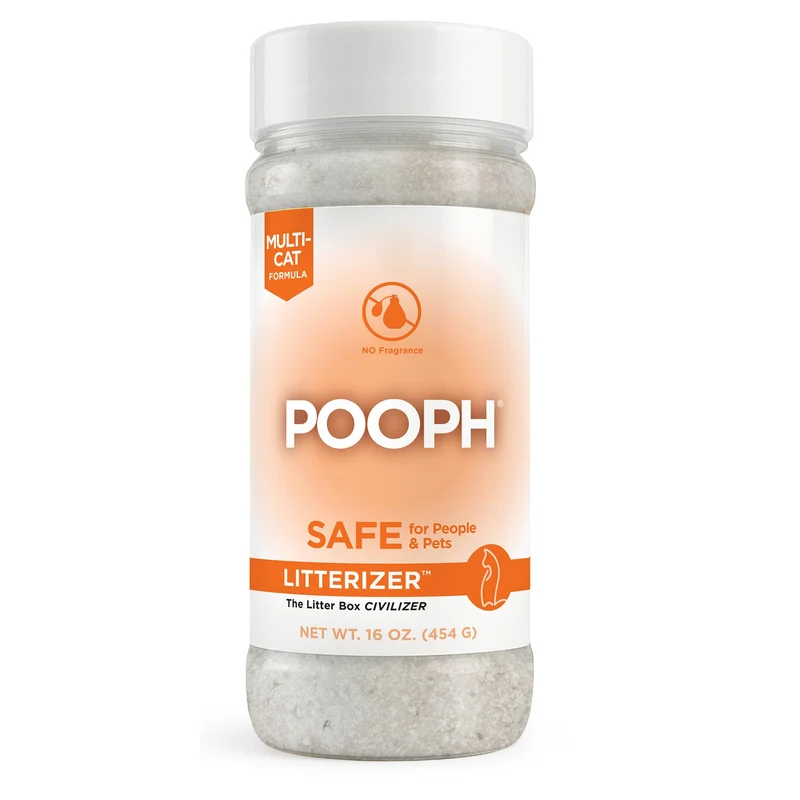 POOPH LITTERIZER 16oz – Absorbe 46x son poids en humidité et odeur (Sans parfum ni produits chimiques)