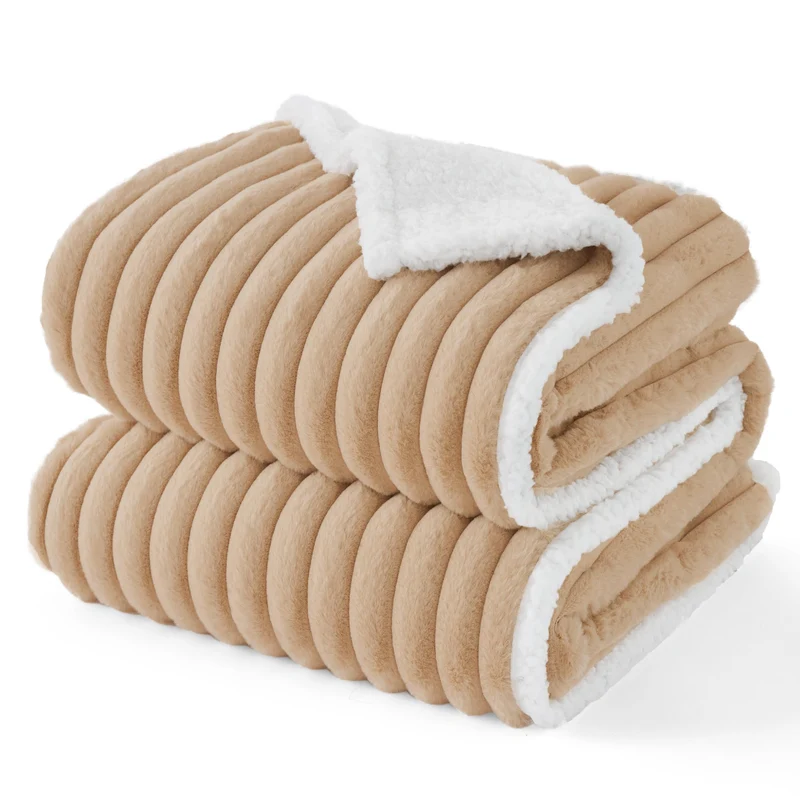 Bedsure ComfyFleece™ Couverture Imperméable pour Chiens Grands – Beige Toscane 50x60
