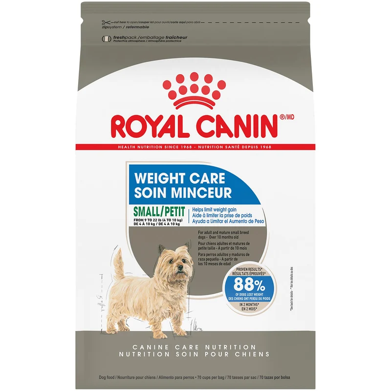 Royal Canin Small Weight Care – Croquettes pour petits chiens, gestion du poids (2,5 lb)