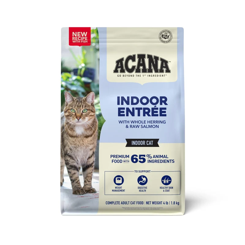 ACANA Indoor Entrée – Recette Poisson pour Chat, Croquettes Sèches 4 lb