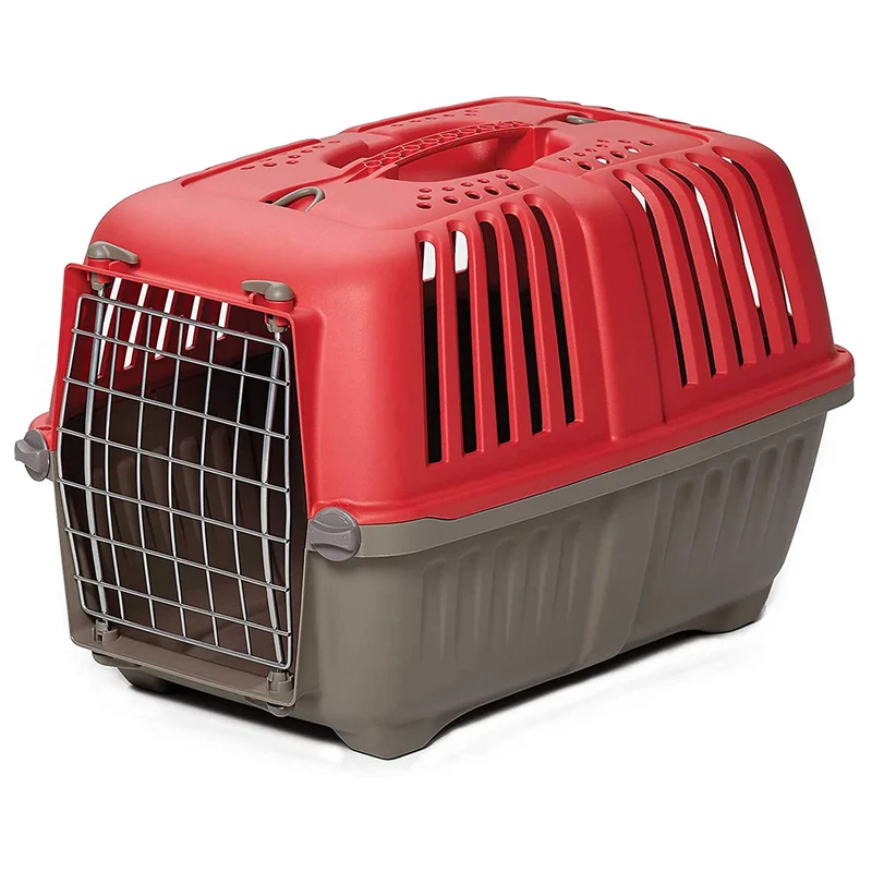 MidWest Homes for Pets Spree Transporteur de Voyage – Cage Rigide 22 pouces Rouge pour Chats et Petits Animaux