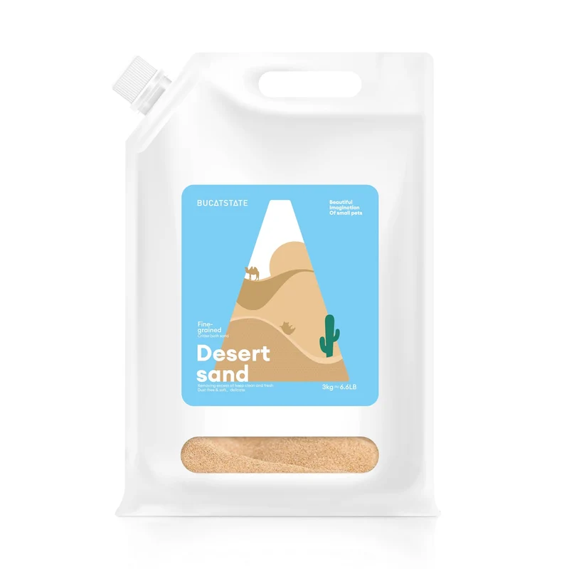 BUCATSTATE Sable de bain pour hamster – Desert Sand, 6,6 lb, sans poussière