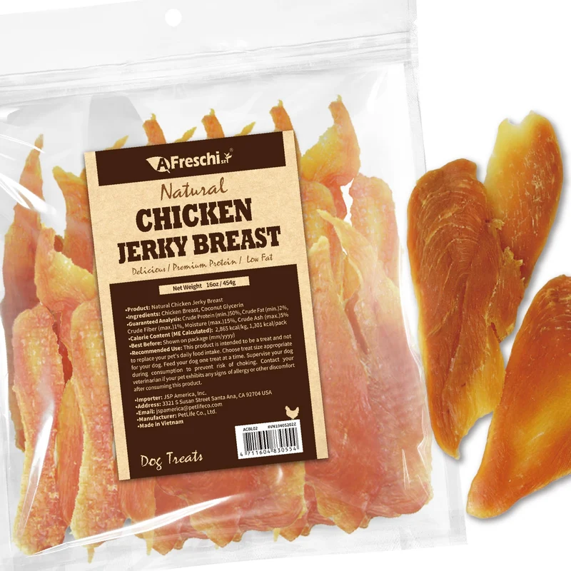 Friandises de Poulet Séché pour Chien – A Freschi srl, Protéine Élevée, Sans Céréales, Pack 450 g