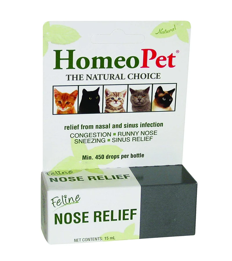 HomeoPet Nose Relief pour Chats — Soutien nasal naturel, flacon 15 ml
